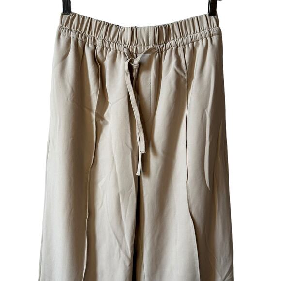 Treasure & Bond Nordstrom New Women's Pull On Wide Leg Pants Cream Small Neutral - Picture 3 of 8